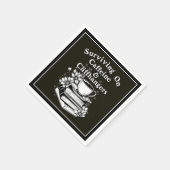 Kaffee und Cliffhanger Serviette (Ecke)