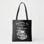 Kaffee und Cliffhanger Tasche (Vorderseite)
