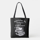 Kaffee und Cliffhanger Tasche (Rückseite)