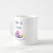Kaffee und Cookies Aquarell Kaffeetasse (Vorderseite Links)