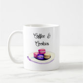 Kaffee und Cookies Aquarell Kaffeetasse (Links)