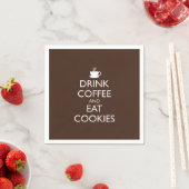 KAFFEE UND COOKIES ESSEN SERVIETTE (Beispiel)