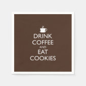 KAFFEE UND COOKIES ESSEN SERVIETTE (Vorderseite)