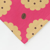 Kaffee und Cookies Fleecedecke (Ecke)