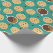 Kaffee und Cookies Geschenkpapier (Ecke)