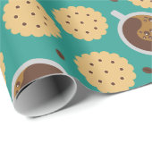 Kaffee und Cookies Geschenkpapier (Rolleneckpunkt)