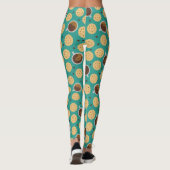 Kaffee und Cookies Leggings (Rückseite)