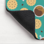 Kaffee und Cookies Mousepad (Ecke)