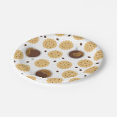 Kaffee und Cookies Pappteller (Schrägansicht)