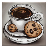 Kaffee und Cookies Poster (Vorderseite)