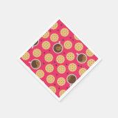 Kaffee und Cookies Serviette (Ecke)