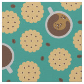 Kaffee und Cookies Stoff (Nahaufnahme)