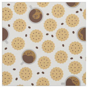 Kaffee und Cookies Stoff