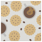 Kaffee und Cookies Stoff (Nahaufnahme)