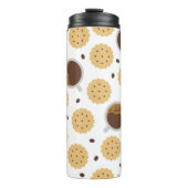 Kaffee und Cookies Thermosbecher (Vorderseite)