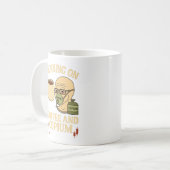 Kaffee und Copium Krypto-Tasse Kaffeetasse (Vorderseite Links)