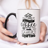 Kaffee und Crafting Tasse
