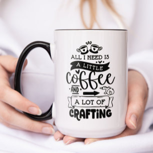 Kaffee und Crafting Tasse