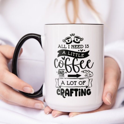 Kaffee und Crafting Tasse
