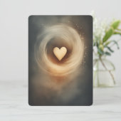 Kaffee- und Creme-Liebhaber Herzdesign Dankeskarte (Stehend Vorderseite)