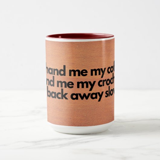 Kaffee und Crochet-Tasse Tasse (Zentrum)