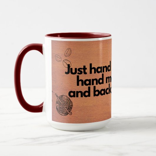 Kaffee und Crochet-Tasse Tasse (Links)