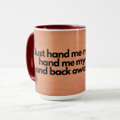 Kaffee und Crochet-Tasse Tasse (Vorderseite Links)