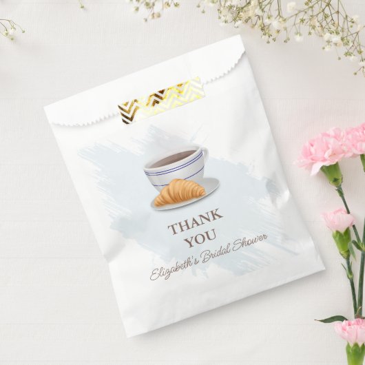 Kaffee-und Croissant-Junggesellinnenabschied Geschenktütchen (Versiegelt)