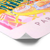 Kaffee und Croissant Poster, Art Pri Poster (Ecke)