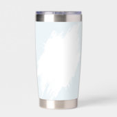 Kaffee und Croissants Brautparty Thermobecher (Rückseite)