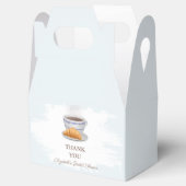 Kaffee und Croissants Junggesellinnenabschied Geschenkschachtel (Geöffnet)