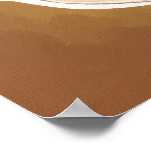 Kaffee und Croissants Poster (Ecke)