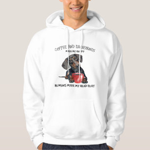 Kaffee und Dackeln machen mich glücklich Hoodie