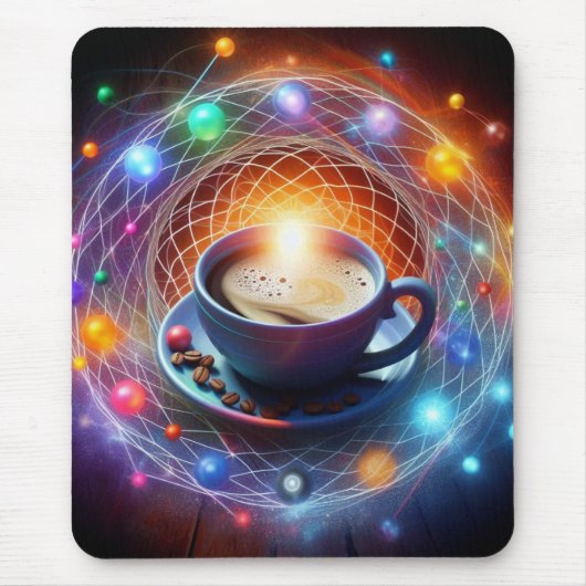 Kaffee und der Kosmos: Eine Syzygie der Energie Mousepad (Vorne)