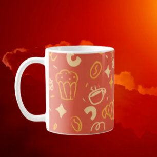 Kaffee- und Dessert-Symbole Kaffeetasse