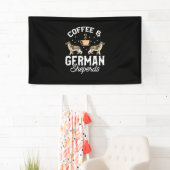 Kaffee und Deutscher Hirte Banner (Insitu)