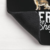 Kaffee und Deutscher Hirte Mousepad (Ecke)