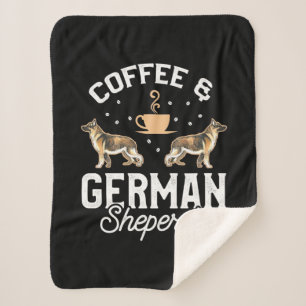 Kaffee und Deutscher Hirte Sherpadecke
