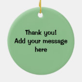 Kaffee und Donut Keramik Ornament (Hinten)