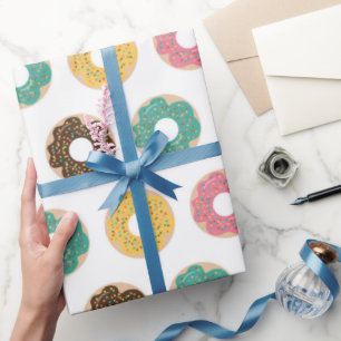Kaffee- und Donut-Muster  Geschenkpapier