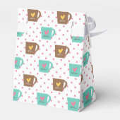 Kaffee- und Donut-Muster Geschenkschachtel (Rückseite)