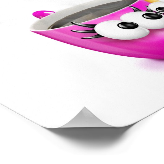 Kaffee und Donut-Poster Poster (Ecke)