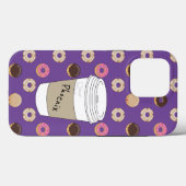 Kaffee und Donuts Individuelle Name Case-Mate iPhone Hülle (Rückseite (Horizontal))