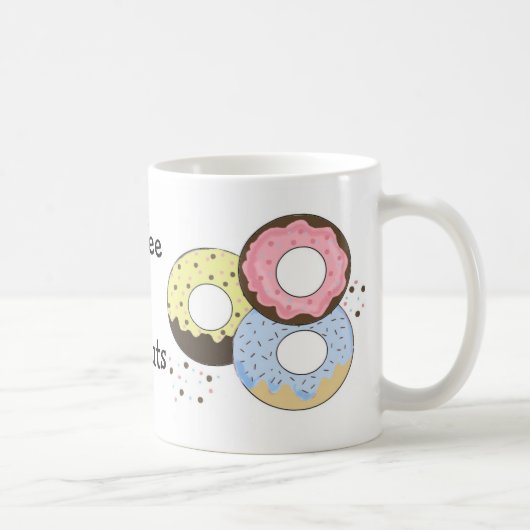 Kaffee und Donuts Kaffeetasse (Rechts)