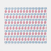 Kaffee und Donuts Mattiertes Doughnut Frühstück Fleecedecke (Vorderseite (Horizontal))