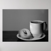 Kaffee und Donuts Poster (Vorne)