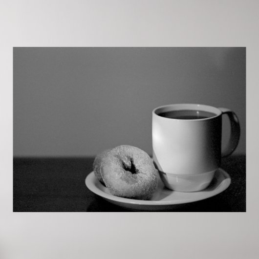 Kaffee und Donuts Poster (Vorne)