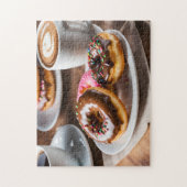 Kaffee und Donuts Puzzle (Vertikal)
