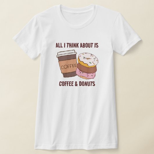Kaffee und Donuts T-Shirt (Ablage )