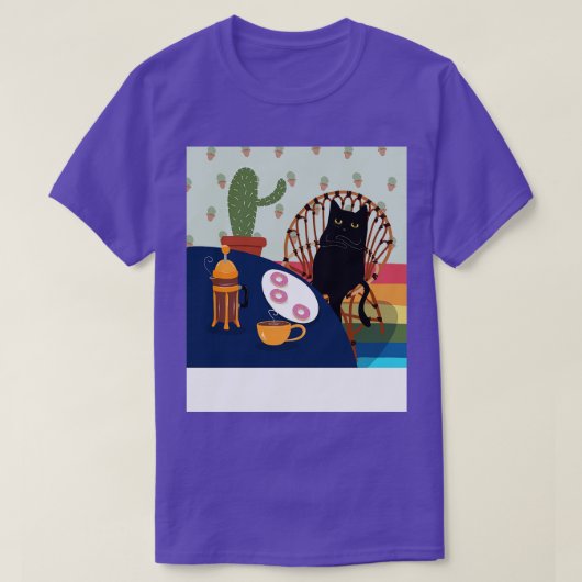 Kaffee und Donuts T-Shirt (Design vorne)